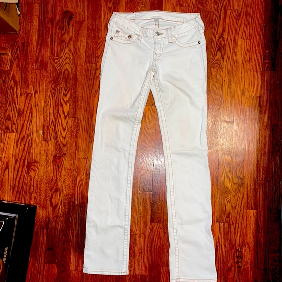 True Religion- White Straight Leg Size 27 - Picture 5 of 8